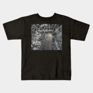 Spiderweb, in autumn. Kids T-Shirt